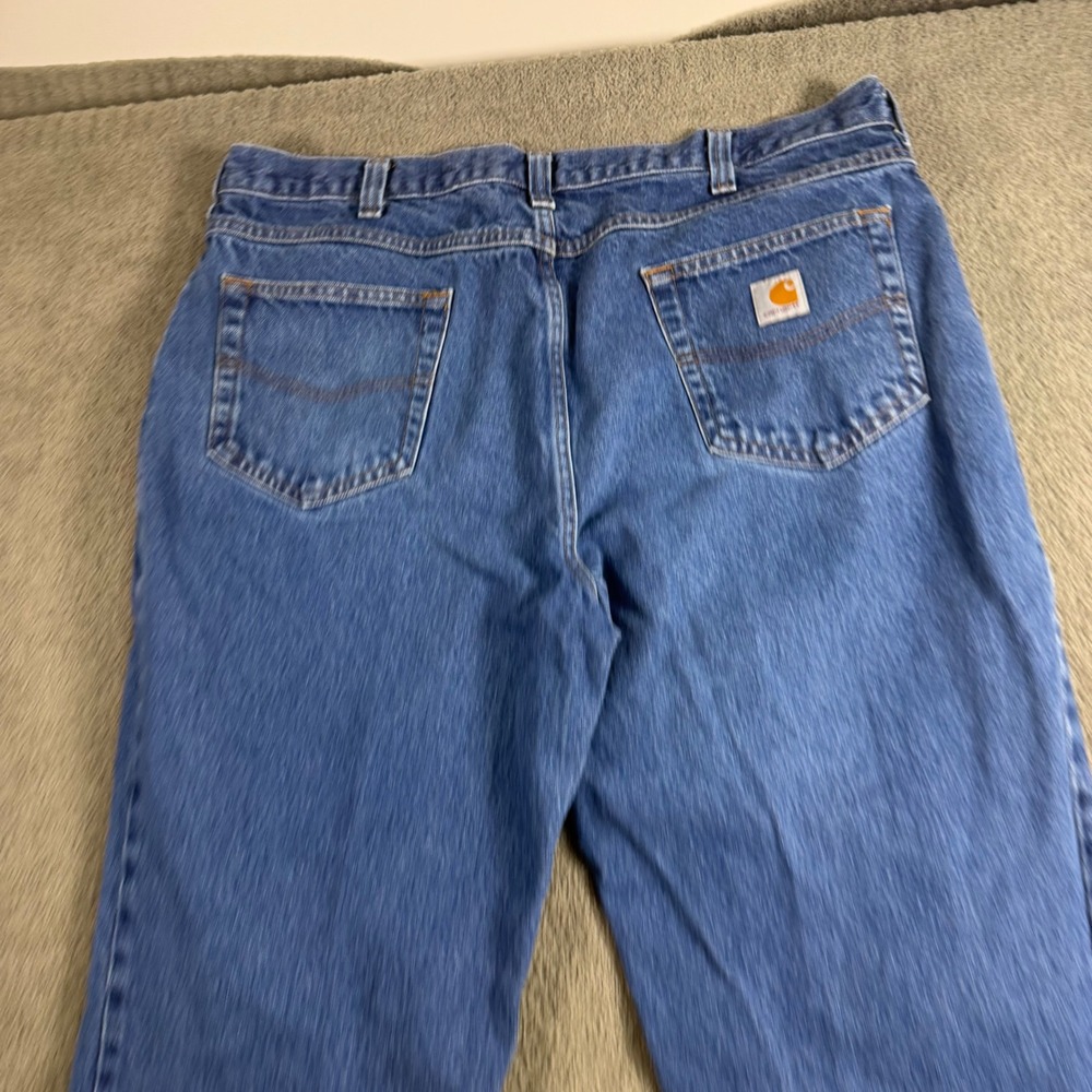 Carhartt Mens Relaxed Fit Straight Leg Blue Denim Jeans 381-83 38x32